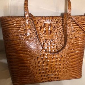 NWT - Brahmin Dark Rum Misha Tote (Large)
